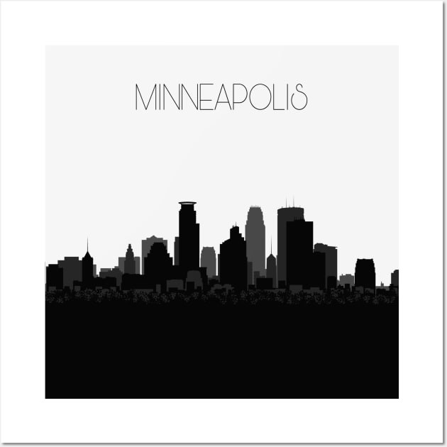 Minneapolis Skyline Wall Art by inspirowl